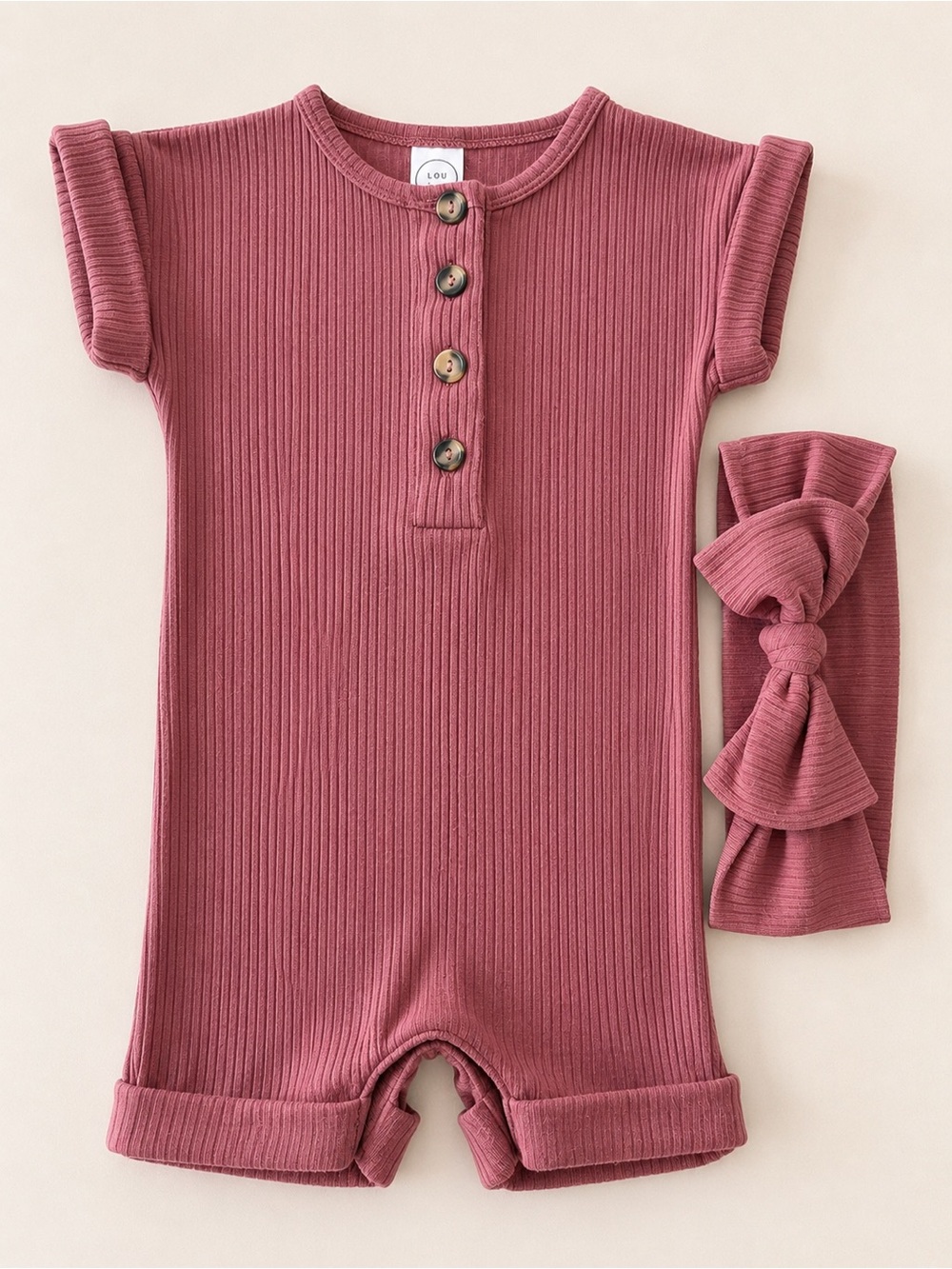 Lou Lou & Company Marjorie Ribbed Romper